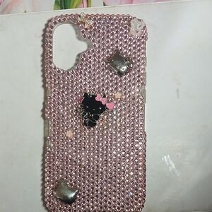 Pink Rhinestone Phone Case